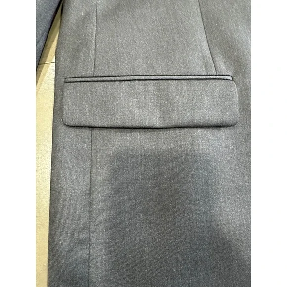 Calvin Klein Mens Charcoal Gray 100% Wool 2 Button Blazer Suit Jacket 48L - Picture 5 of 16